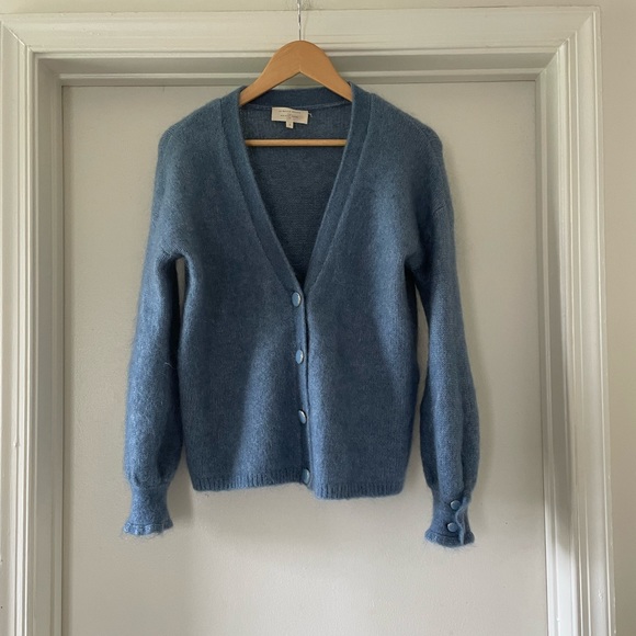 ♦️SOLD♦️Sezane Mia Jumper - Vintage Blue - Picture 2 of 6